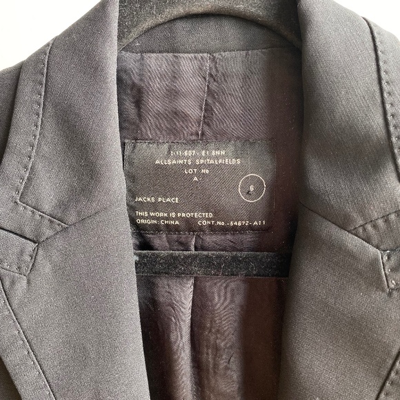 Black All Saints Blazer - Picture 3 of 5